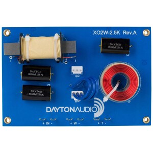 Dayton Audio XO2W-2.5K 2-Way Speaker Crossover 2,500 Hz